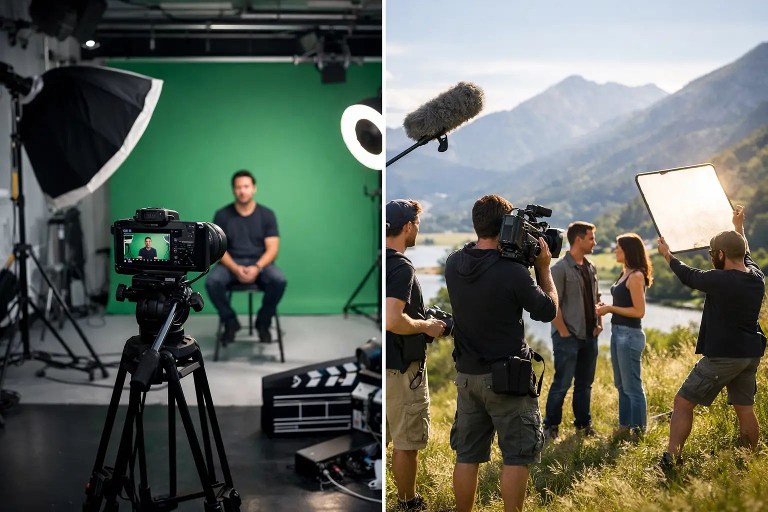 Inhouse Studio oder Onlocation Dreh?