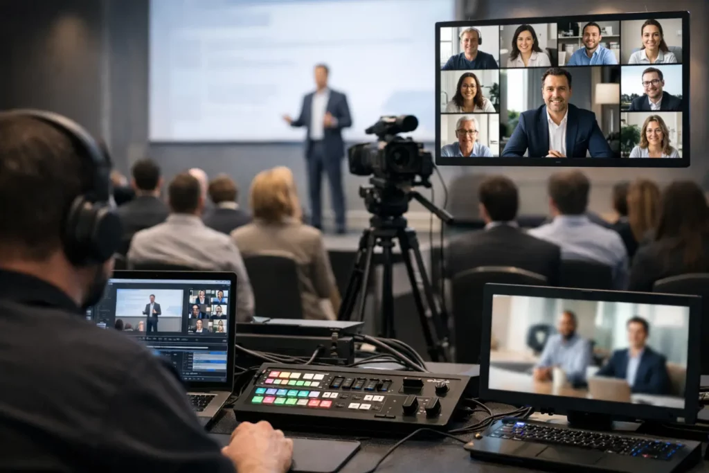 Hybrides Event technisch umsetzen